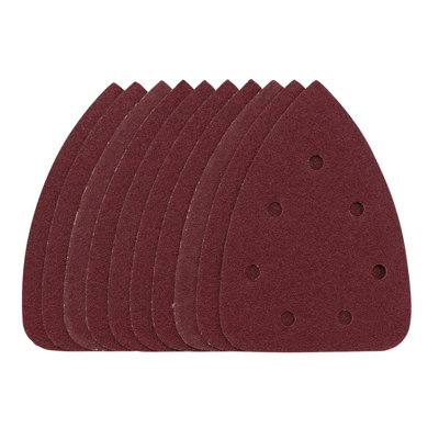 Draper Detail Sanding Sheets With Hook And Loop, 140Mm, 80 Grit, Ssd6 (Pack Of 10) 08617 Grain