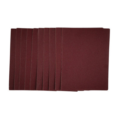 Draper 1/4 Sanding Sheets, 115 X 150Mm, 120 Grit (Pack Of 10) 54733 Grain