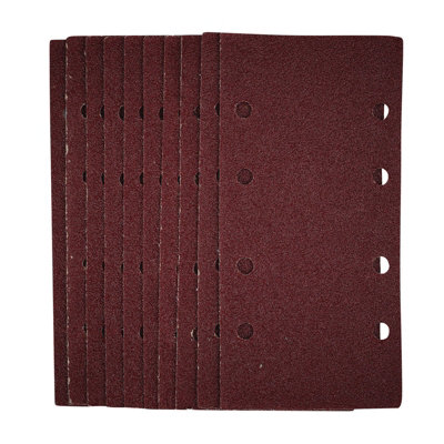 Draper 1/3 Sanding Sheets With Hook And Loop, 93 X 190Mm, 40 Grit (Pack Of 10) 54831 Grain