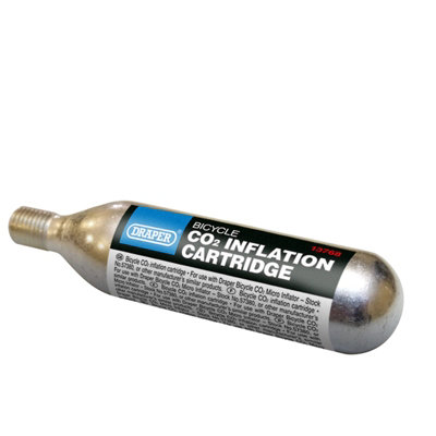 Draper Bicycle Co2 Inflation Cartridge16G (Pack Of 5) 13786 from B&Q