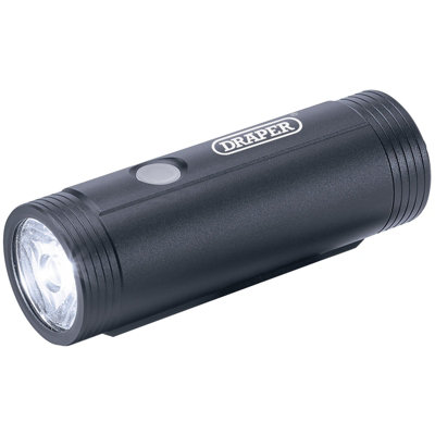 Draper Rechargeable Led Bicycle Front Light 38203 from B&Q