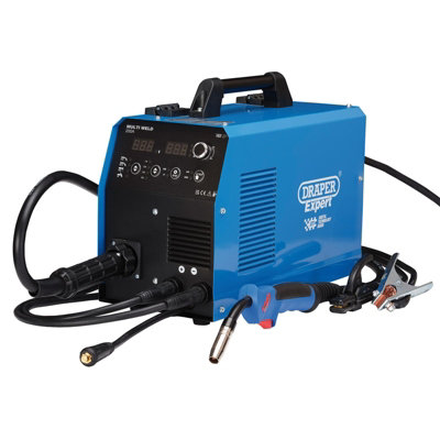 B&Q -  Expert 3 In 1 Multi Process Welder Dti 200A Mig mma Tig Gas Gasless With Igbt Inverter And Carry Handle