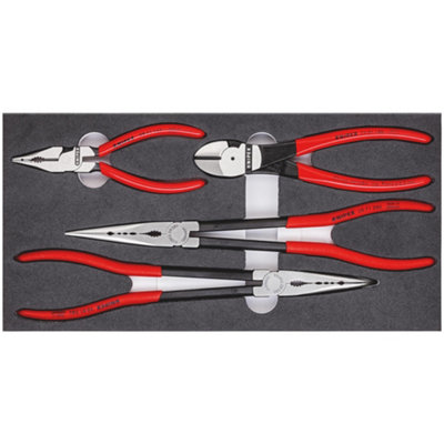 Draper 09240 Knipex 00 20 01 V16 Set Of Pliers In A Foam Tray4 Parts from B&Q