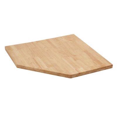 Draper Bunker Modular Hardwood Worktop For Corner Cabinet865mm 33210 from B&Q