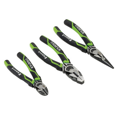Draper Expert 3pc Pliers Set Side Cutter Long Nose Combination Lifetime Warranty 28035 - Image 13