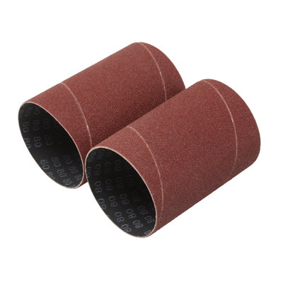 Draper Aluminium Oxide Sanding Sleeves, 75 X 115Mm, 80 Grit (Pack Of 2) 08406 Grain