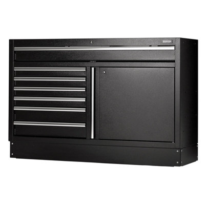 Draper Black Bunker Modular Floor Cabinet, Drawer, 1360Mm 08437 Size 7