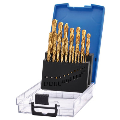 Draper Hss Titanium Nitride Coated Drill Bit Set (19 Piece) 08885 from B&Q