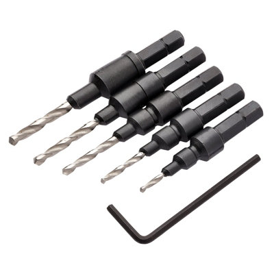 Draper Countersink Bit Set (5 Piece) 12431 from B&Q