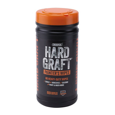 Draper Hard Graft Painter's Wipes (Tub Of 80) 12439 from B&Q