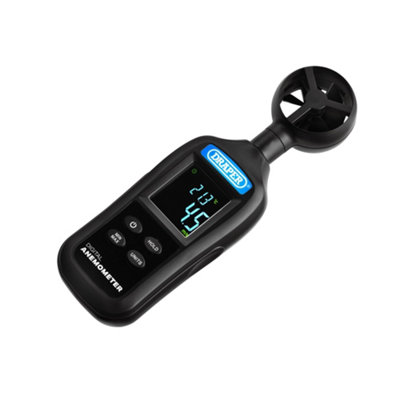 Draper Digital Anemometer 12445 12445 Handheld Digital Anemometer - Wind Speed And Temperature Meter, 0.4-30M/S And -20 To +70Âc - Image 8
