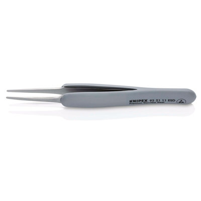 KNIPEX 13195 KNIPEX 92 21 11 ESD Precision Tweezers with rubber handles ESD, 123 - Image 4