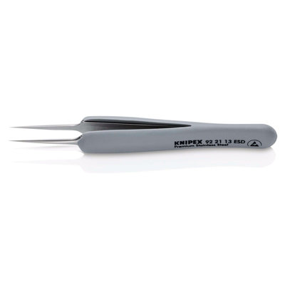 KNIPEX 13197 KNIPEX 92 21 13 ESD Precision Tweezers with rubber handles ESD, 112 - Image 4