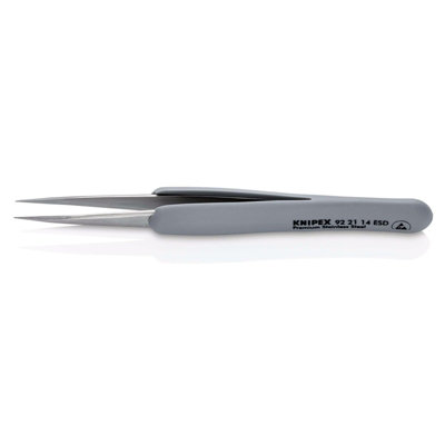 Draper Knipex 92 21 14 Esd Precision Tweezers With Rubber Handles Esd 130Mm Each 1 13206 - Image 4