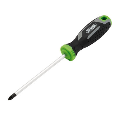 Draper Black Pozi Soft Grip Screwdriver, Pz2 X 125Mm 13372