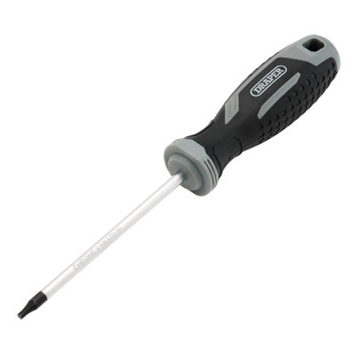 Draper Tx-Star Soft Grip Screwdriver, T15 X 100Mm 13399 Black