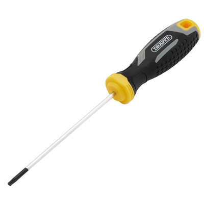 Draper Black Tx-Star Tamperproof Soft Grip Screwdriver, T10h X 100Mm 13407