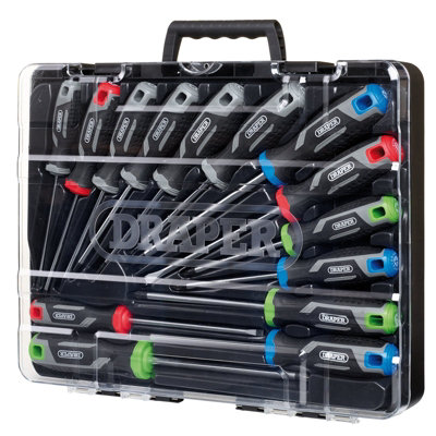Draper Set 7 - 14Pc Set - Regular (L) Soft Grip Screwdriver Set With Draper Tx-Starã (14 Piece) 5059482062926 - Image 10