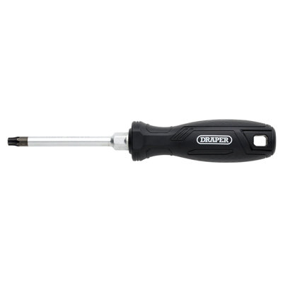 Draper Tx-Star Tamperproof Hard Grip Screwdriver, T40h X 100Mm 13579 Black