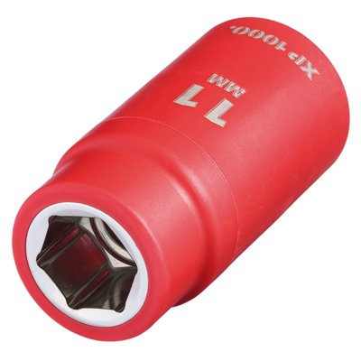 Draper Expert Xp1000 Vde 11mm Socket 3/8" Drive Insulated 1000V Electric Safe from B&Q