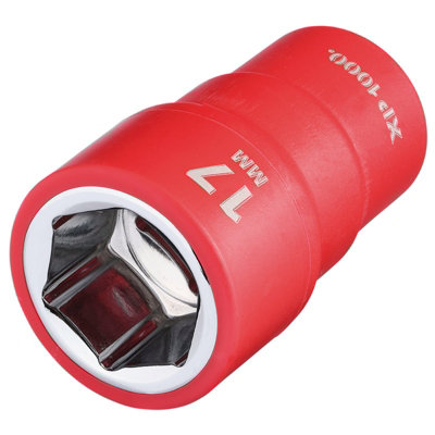 Draper Expert Xp1000 Vde 17mm Socket 3/8" Drive Insulated 1000V Electric Safe from B&Q