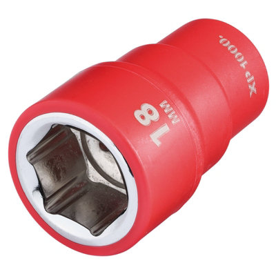 Draper Expert Xp1000 Vde 18mm Socket 3/8" Drive Insulated 1000V Electric Safe from B&Q