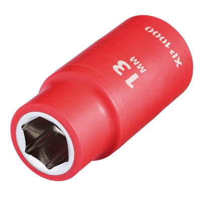 Draper Expert Xp1000 Vde 13mm Socket 1/2" Drive Chrome Vanadium Insulated 1000V from B&Q