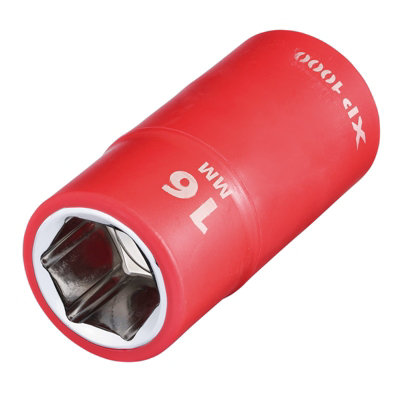 Draper Expert Xp1000 Vde 16mm Socket 1/2" Drive Chrome Vanadium Insulated 1000V from B&Q