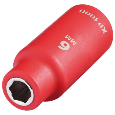 Draper Expert Xp1000 Vde 6mm Socket 1/4" Drive Insulated 1000V Electric Safe from B&Q