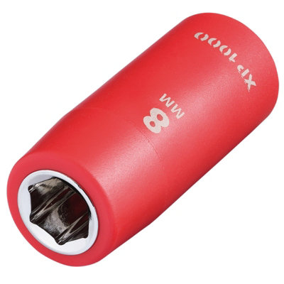 Draper Expert Xp1000 Vde 8mm Socket 1/4" Drive Insulated 1000V Electric Safe from B&Q