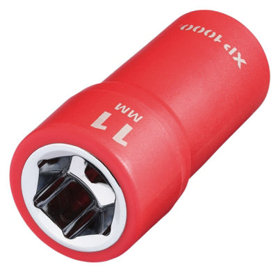 Draper Expert Xp1000 Vde 11mm Socket 1/4" Drive Insulated 1000V Electric Safe from B&Q