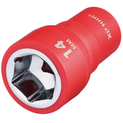 Draper Expert Xp1000 Vde 14mm Socket 1/4" Drive Insulated 1000V Electric Safe from B&Q