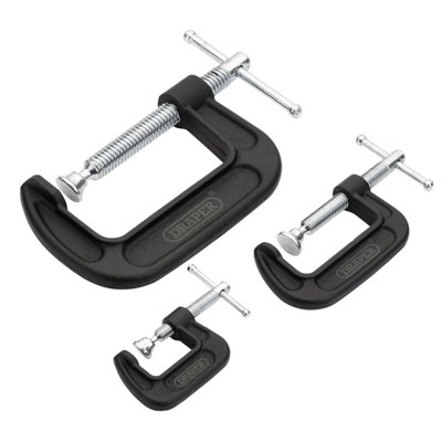 Draper Heavy Duty G-Clamp Set (3 Piece) 18989 from B&Q