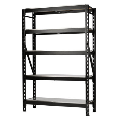 Draper Bunker 22 Piece Modular 5 Tier Racking With Stainless Steel Shelving1500mm 27999 from B&Q