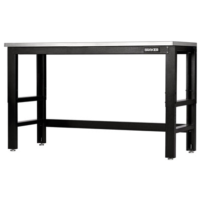 Draper Bunker Workbench With Stainless Steel Worktop1550mm 28090 from B&Q