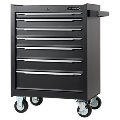 Draper Black 7 Drawer Tool Roller Cabinet - Image 6