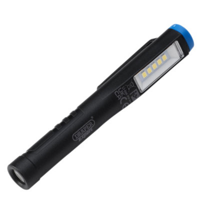 Draper 31098 Draper Expert Smd Led Usb Rechargeable Pen Light1W150 LumensUsb-C Cable Supplied from B&Q