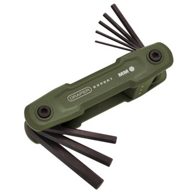 Draper 31109 Draper Expert Metric Folding Hex Key Set (8 Piece) from B&Q