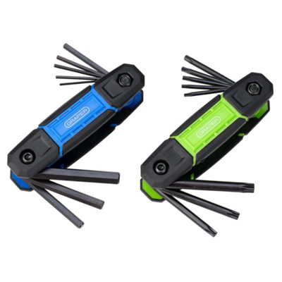 Draper 31269 Tx-Star And Metric Folding Hex Key Set (16 Piece) from B&Q