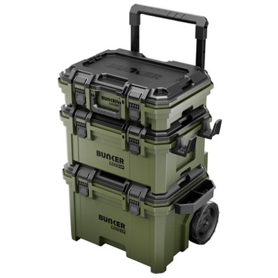 Bunker Load-Up Rolling Storage Stacking System with 2 Drawer Tool Box - Image 12