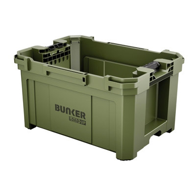 B&Q -  Bunker Load-Up Stacking Tool CrateLarge Modular Tool Storage Box