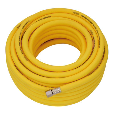B&Q -  High Visibility Hybrid Air Hose20M X 10mm1/4" BspYellow 31732