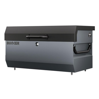 Draper Bunker T1 Heavy-Duty Van Storage BoxLockable Tool Box With Gas Strut LidSold Secure & Secured By Design CertifiedGrey from B&Q