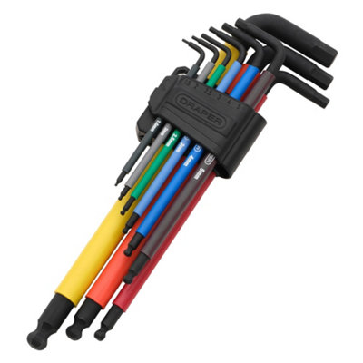 Draper 07109 Extra-Long Arm Hex Key Set (9 Piece) MHKS9 Hexagon Key Sets - Image 7
