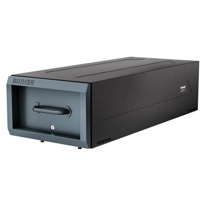 B&Q -  Bunker S1 Heavy-Duty Van Storage Tool DrawerLockable Durable Storage BoxSold Secure And Secured By Design CertifiedGrey