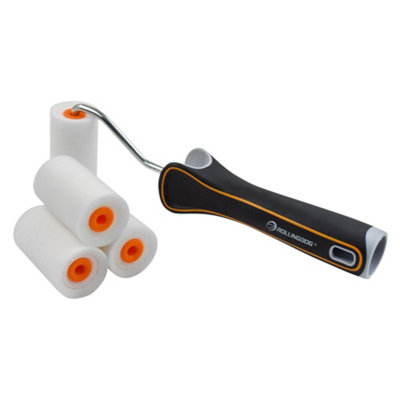 B&Q -  08591 Rollingdog Super-Edge 8482 Mini High-Density Paint Roller Set2"/50mm 5 Piece