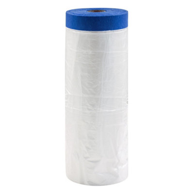 Draper 09663 Rollingdog Painters-Shield 8482 Blue Pretaped Masking Film33M X 110Cm from B&Q