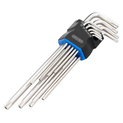 B&Q -  12813  Tx-Star Extra Long Arm Security Key Set (9 Piece)