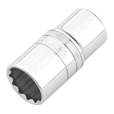 Draper 22425 Draper Expert Hi-Torq 12-Point Metric Deep Socket1/2" Sq. Dr.28mm from B&Q