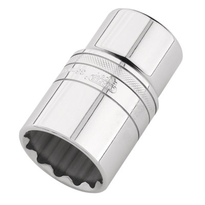 Draper Expert Metric Deep Socket1/2" Sq. Dr.Polished Chrome36mm from B&Q